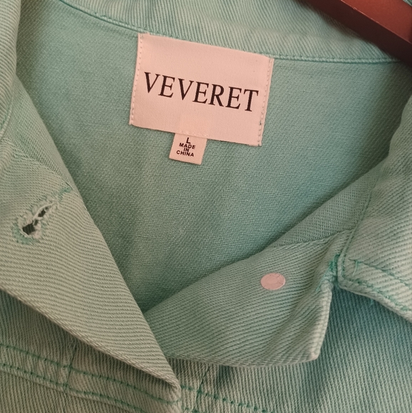 Teal Rhinestone Fringe Jacket - Picture 7 of 9